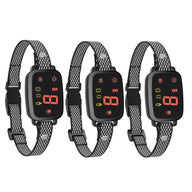 Triple Pack Waterproof Rechargeable Dog Bark Training Collar.