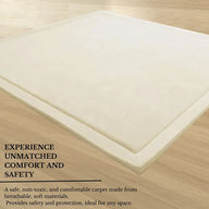 Soft Touch Ultra Plush Memory Foam Mat - Ivory (200x300cm) - Luxurious Comfort for Any Space