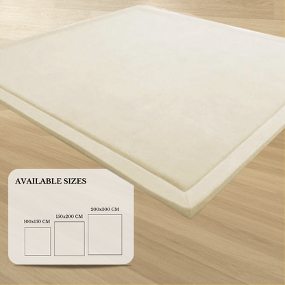 Soft Touch Ultra Plush Memory Foam Mat - Ivory (200x300cm) - Luxurious Comfort for Any Space