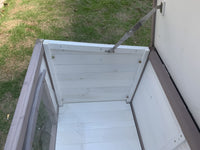 Weatherproof Wooden Dog Kennel with Lift-Up Roof