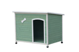 WeatherShield Wooden Dog Kennel with Lift-Up Roof
