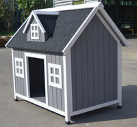 Luxury Timber Cottage Dog House with Weatherproof Roof