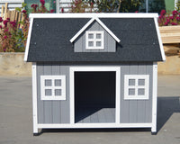 Luxury Timber Cottage Dog House with Weatherproof Roof