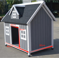 Luxury Timber Cottage Dog House with Weatherproof Roof