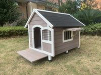 Luxury Timber Dog House with Weatherproof Roof