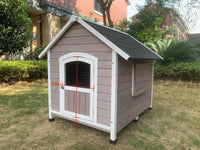 Luxury Timber Dog House with Weatherproof Roof