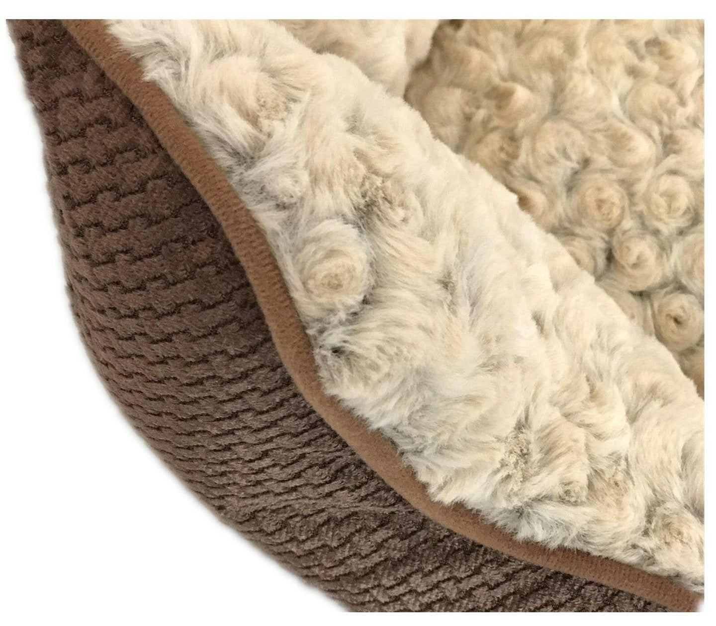 Large Washable Pet Bed with Ultra-Soft Fleece Cushion.