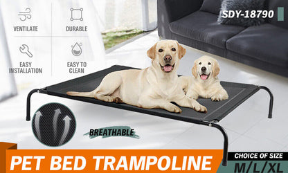 Heavy-Duty Elevated Trampoline Dog Bed - Extra Large Comfort