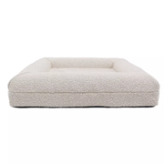 Medium Plush Bouclé Memory Foam Dog Bed - Premium Comfort for Pets