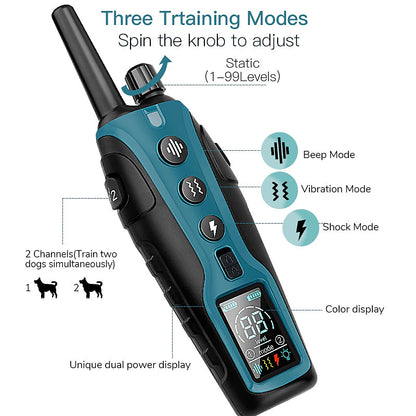 2000-Metre Range Advanced Remote Dog Training Collar