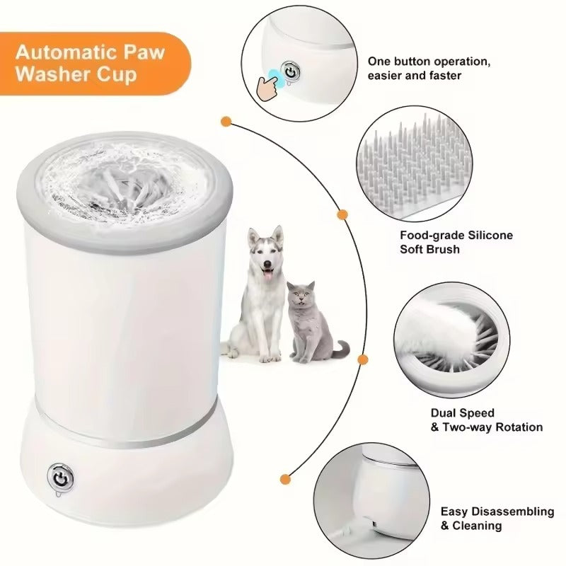 Dog Paw Cleaner Cup – USB Rechargeable Pet Paw Washer