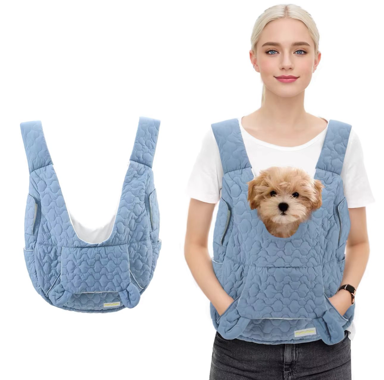 Pet Carrier Vest – Hands-Free Comfort for Small Dogs and Cats