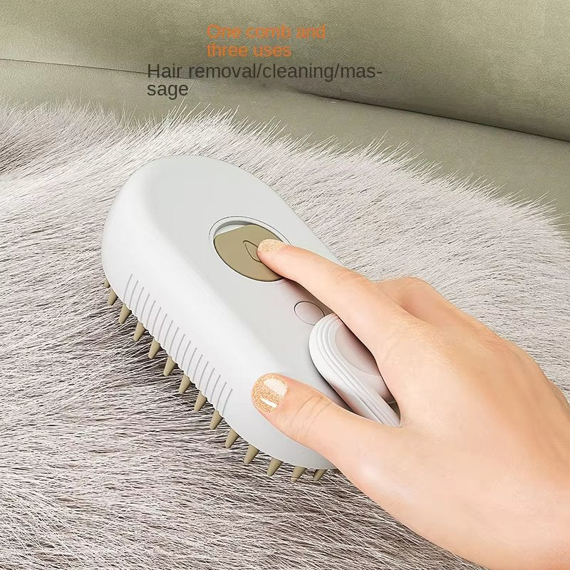 Pet Massage Grooming Brush with Spray Function