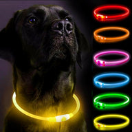 LED Dog Collar, Light Up Dog Collars, Rechargeable Dog Lights for Night Walking.